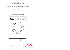 Mode d’emploi AEG-Electrolux L50820 Lave-linge