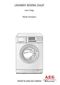 Mode d’emploi AEG-Electrolux LR2552 Lave-linge