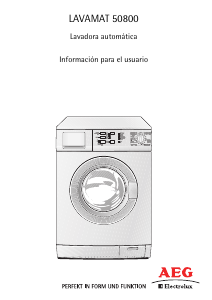 Manual de uso AEG-Electrolux L50800 Lavadora