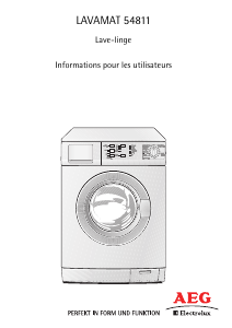 Mode d’emploi AEG-Electrolux L54811 Lave-linge