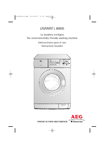 Manual AEG-Electrolux L60805 Washing Machine