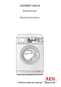 Bedienungsanleitung AEG-Electrolux L64618 Waschmaschine