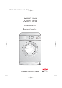 Bedienungsanleitung AEG-Electrolux L54400 Waschmaschine