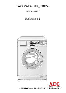 Bruksanvisning AEG-Electrolux L63813 Tvättmaskin