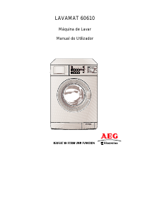 Manual AEG-Electrolux LAV60610 Máquina de lavar roupa