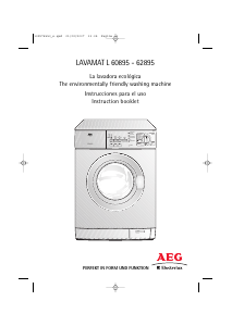 Manual AEG-Electrolux L60895 Washing Machine