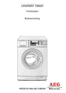 Bruksanvisning AEG-Electrolux L76820 Tvättmaskin