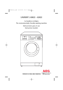 Manual AEG-Electrolux L60822 Washing Machine