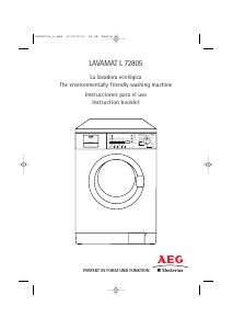 Manual de uso AEG-Electrolux L72805 Lavadora