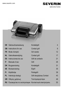 Εγχειρίδιο Severin KG 2389 Σχάρα επαφής