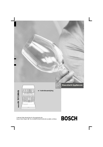 Handleiding Bosch SGS59A05 Vaatwasser