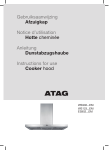 Manual ATAG WS90211EM Cooker Hood