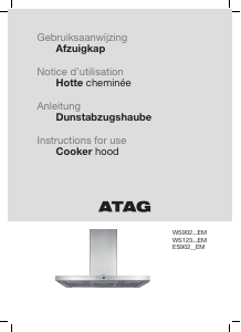 Manual ATAG WS90292EM Cooker Hood