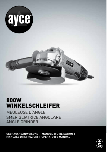 Manual AYCE NC800AG-125 Angle Grinder