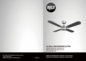 Manuale AYCE LHB42-2-R Ventilatore da soffitto