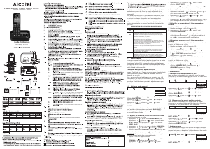 Handleiding Alcatel F860 Voice Trio Draadloze telefoon