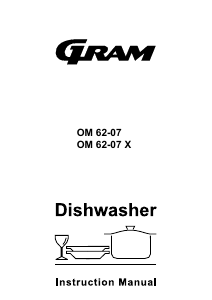Manual Gram OM 62-07 X Dishwasher