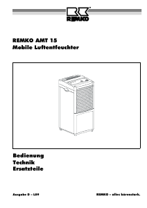 Bedienungsanleitung Remko AMT 15 Luftentfeuchter