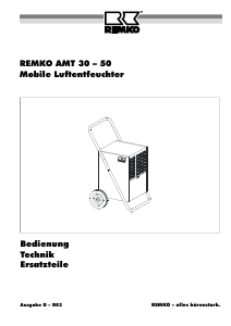 Bedienungsanleitung Remko AMT 30 Luftentfeuchter