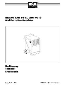 Bedienungsanleitung Remko AMT 90-E Luftentfeuchter
