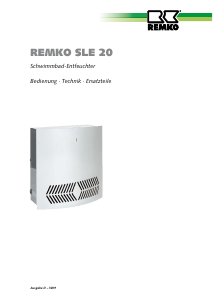 Bedienungsanleitung Remko SLE 20 Luftentfeuchter