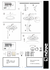 Instrukcja Näve Ravenna Lampa