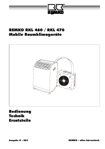 Bedienungsanleitung Remko RKL 470 Klimagerät