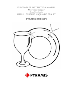 Manual Pyramis DWE 60FI Maşină de spălat vase