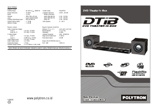 Panduan Polytron DTIB2367 Pemutar DVD