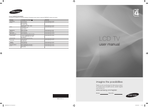 Manual Samsung LA32B480Q1 LCD Television
