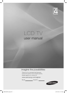 Manual Samsung LA22C480H1 LCD Television