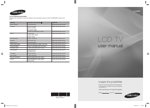 Manual Samsung LA26R71BB LCD Television