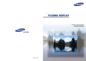 Manual Samsung PL-50P3H Plasma Television