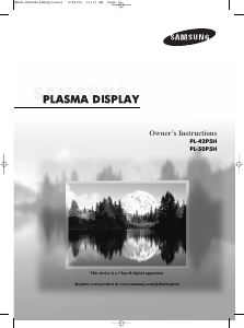 Handleiding Samsung PL-50P5H Plasma televisie