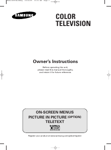 Manual Samsung WS-32Z31HE Television