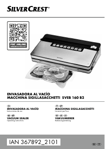 Manual SilverCrest SVEB 160 B2 Vacuum Sealer