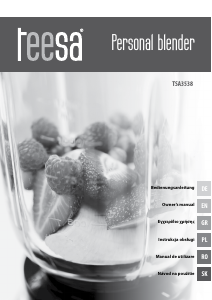 Manual Teesa TSA3538 Blender