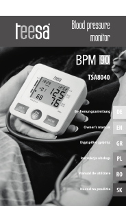 Manual Teesa TSA8040 Blood Pressure Monitor