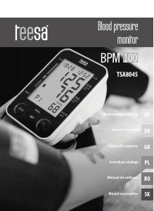 Manual Teesa TSA8045 Blood Pressure Monitor