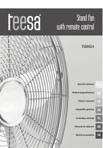 Bedienungsanleitung Teesa TSA8024 Ventilator