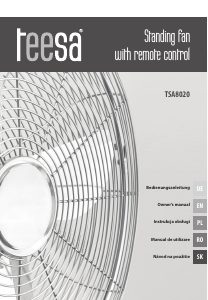 Manual Teesa TSA8020 Fan