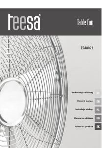 Manual Teesa TSA8023 Ventilator