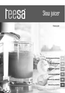 Manual Teesa TSA3228 Juicer