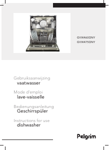 Manual Pelgrim GVW460ONY Dishwasher