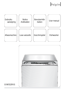 Bedienungsanleitung Pelgrim GVW552RVS Geschirrspüler