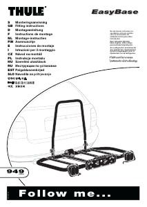 Bruksanvisning Thule EasyBase 949 Cykelhållare