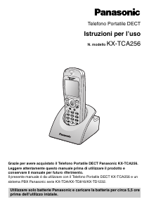 Manuale Panasonic KX-TCA256 Telefono senza fili