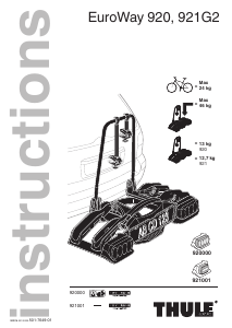 Manual de uso Thule EuroWay G2 921 Porta bicicleta