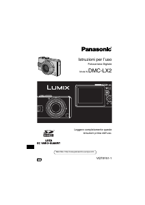Manuale Panasonic DMC-LX2 Lumix Fotocamera digitale