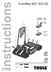 Manual Thule EuroWay G2 923 Bicycle Carrier